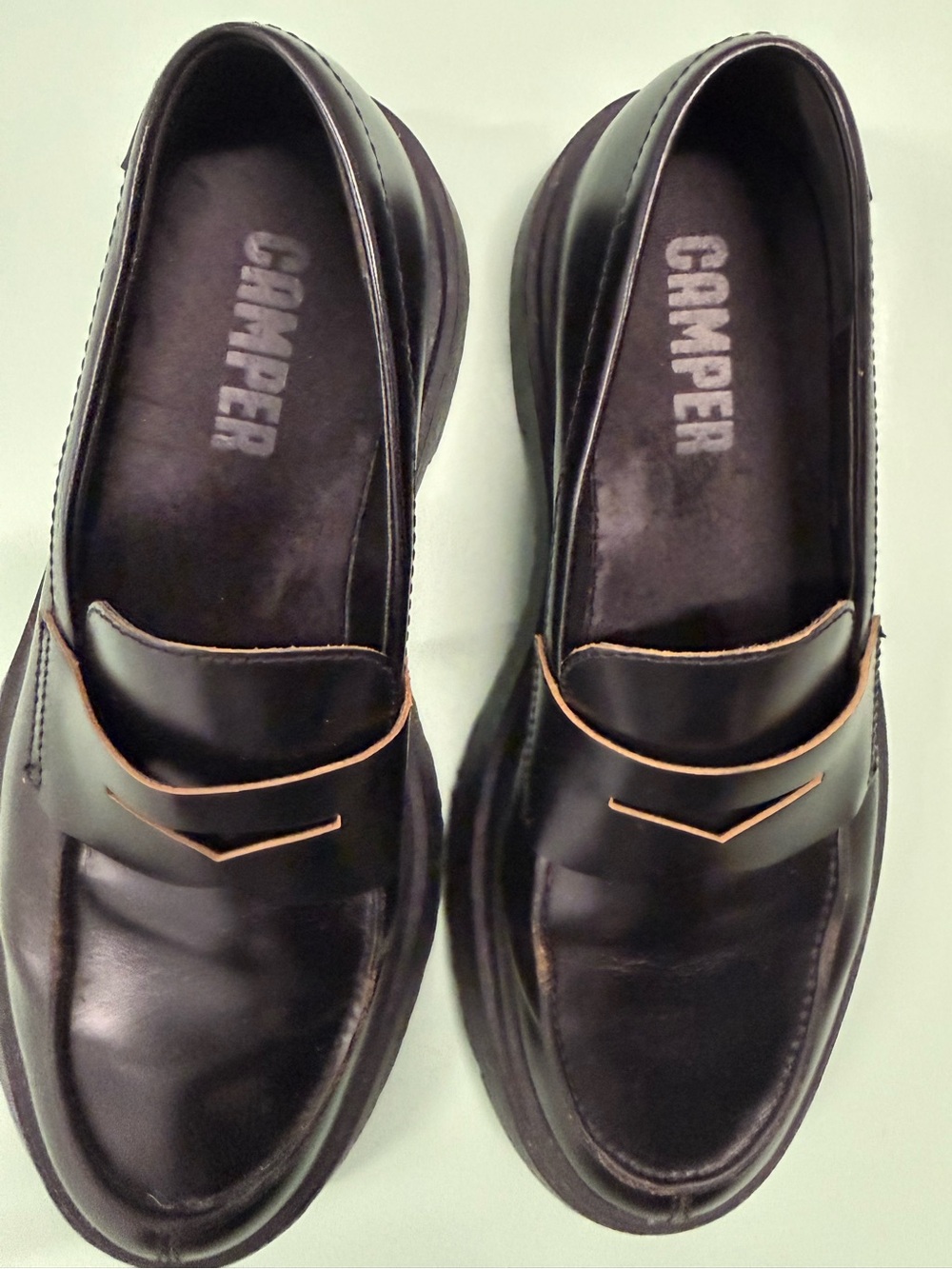 Camper Walden Black Leather Loafers - Picture 11 of 13
